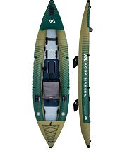 Aqua Marina CA-398 Надувная байдарка для рыбалки "Caliber Angling Kayak" 398x98см, насос, сиденье, киль, рюкзак, до 180
