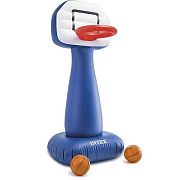 Intex 57502 Набор для игры 104x97x208см "Баскетбол" стойка с корзиной и мячами (2шт)